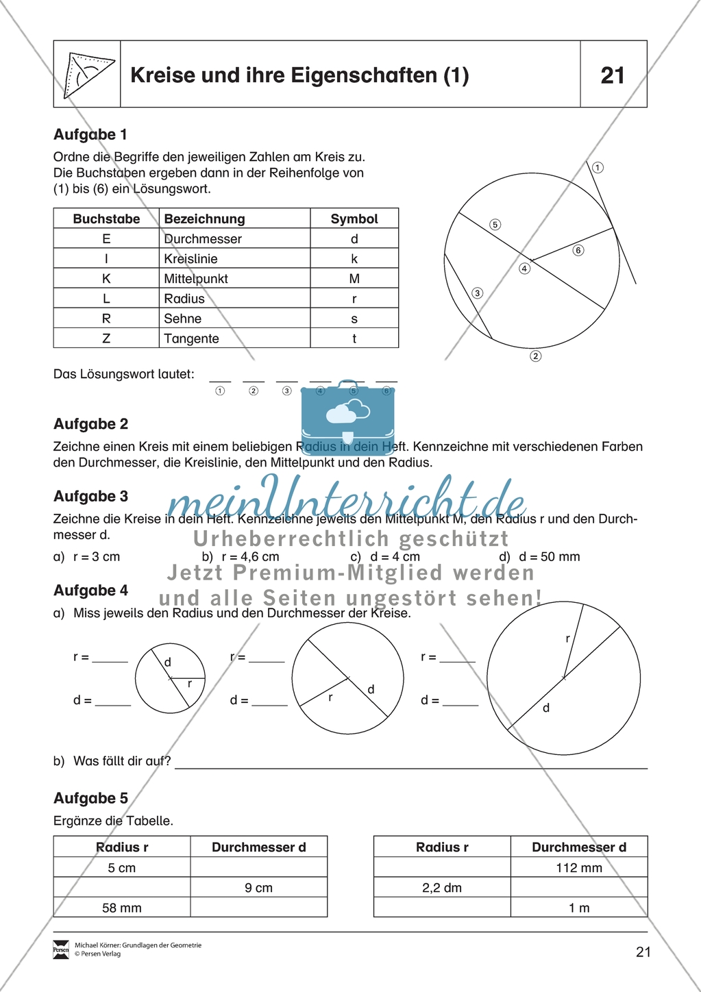 Aufgaben und Lösungen zum Thema: