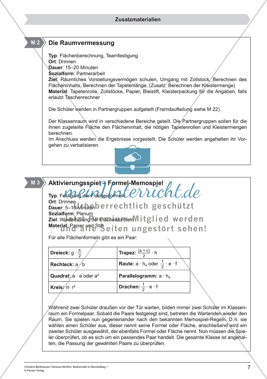 Aufgaben für eine Kurzeinheit zum Thema: