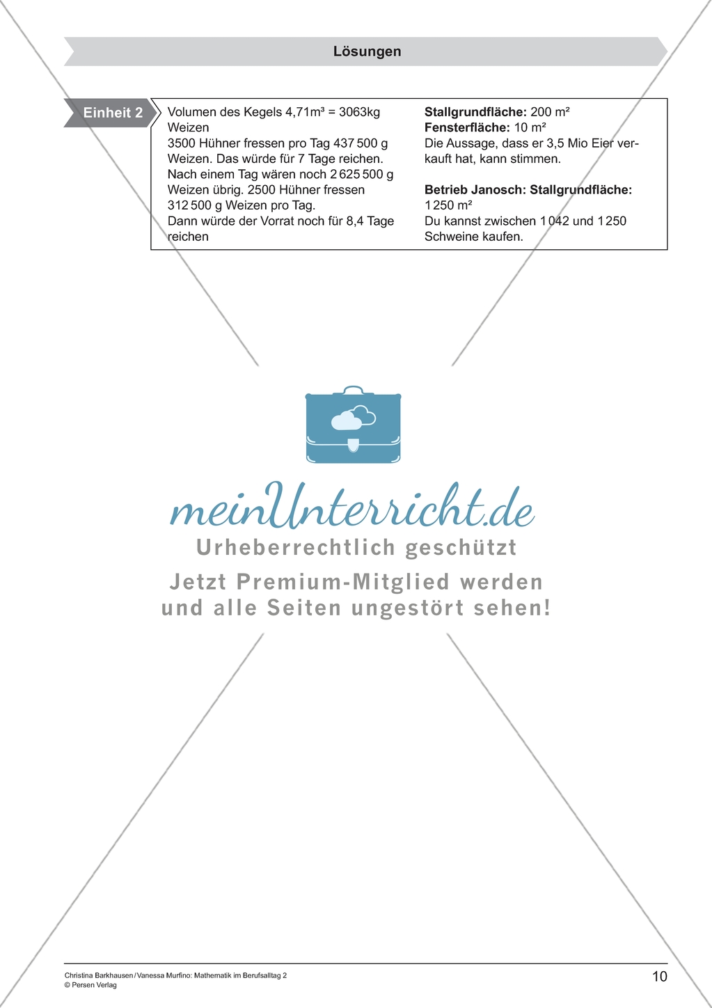 Materialien für eine Kurzeinheit zum Thema: