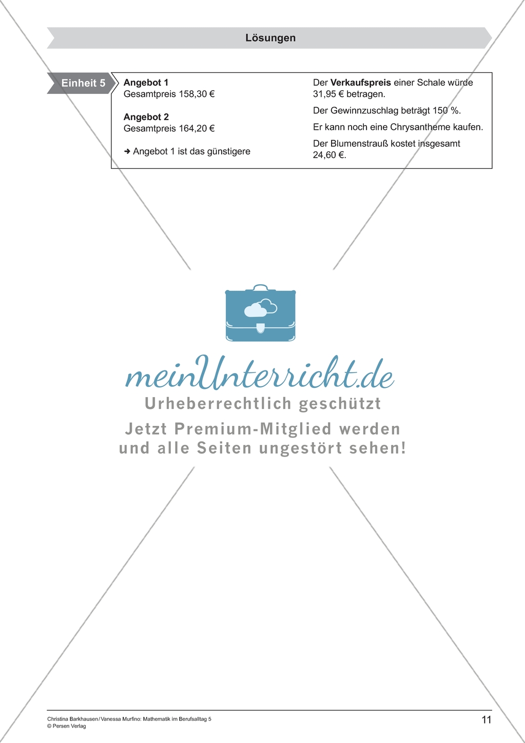 Materialien für eine Kurzeinheit zum Thema: