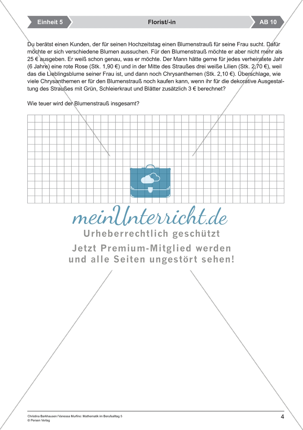 Materialien für eine Kurzeinheit zum Thema: