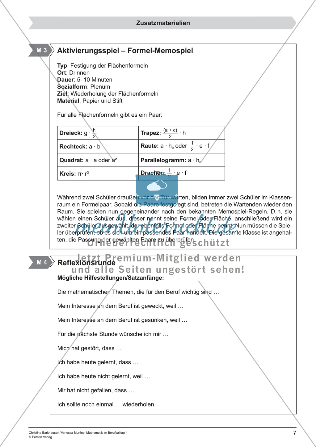 Materialien für eine Kurzeinheit zum Thema: