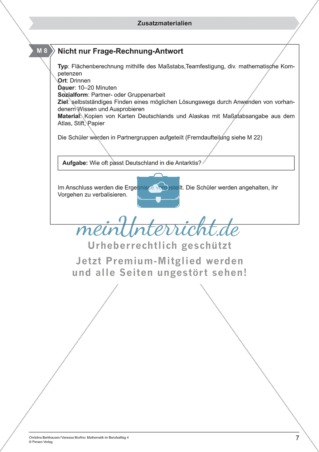 Materialien für eine Kurzeinheit zum Thema: