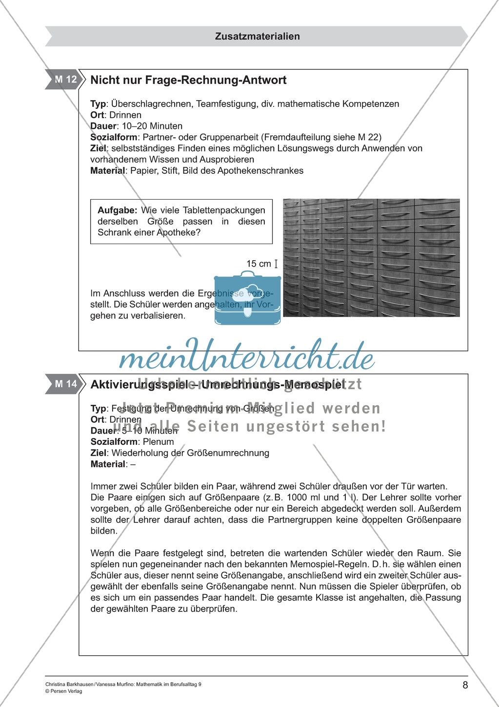 Materialien für eine Kurzeinheit zum Thema:
