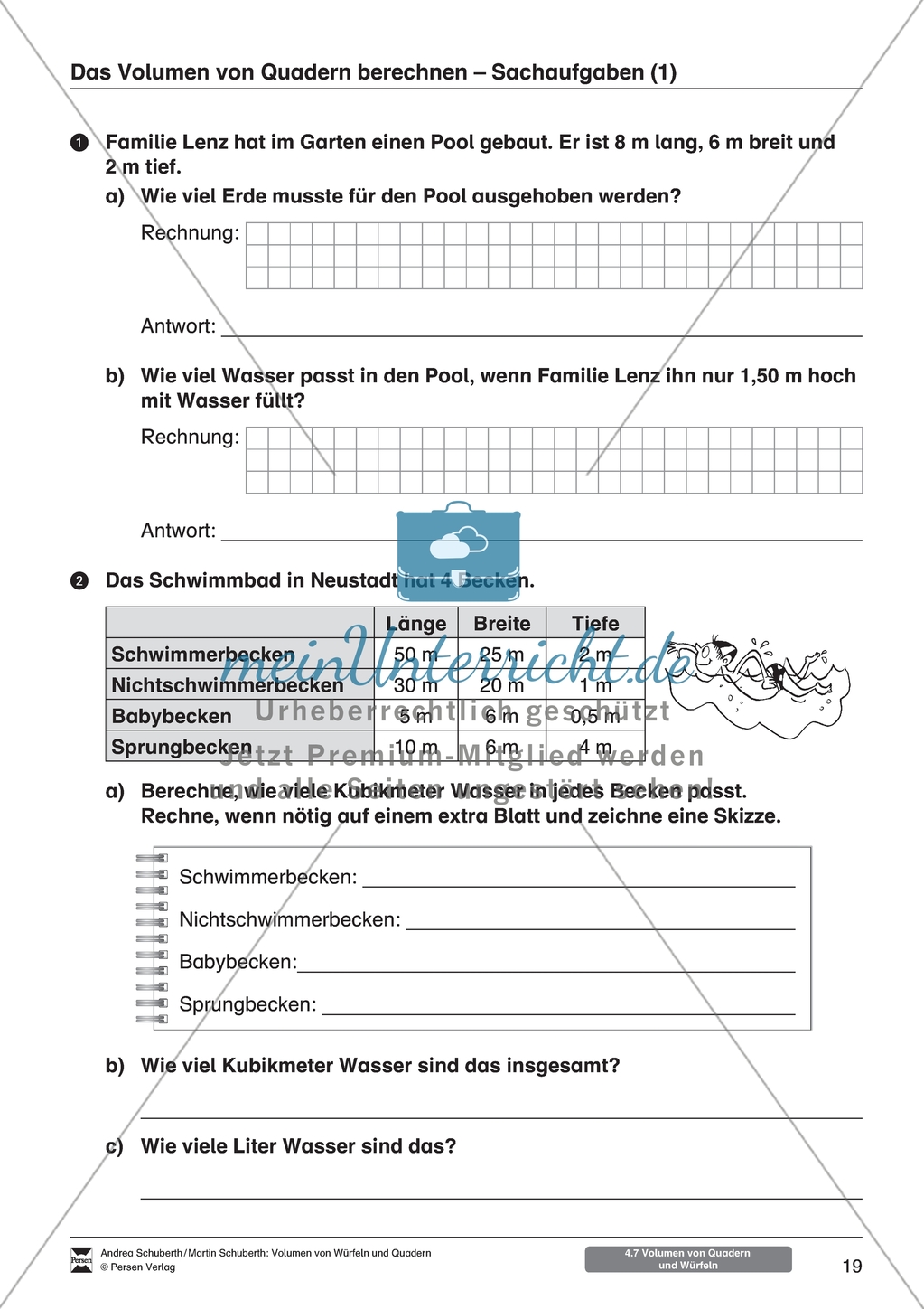 Arbeitsblätter zum Thema
