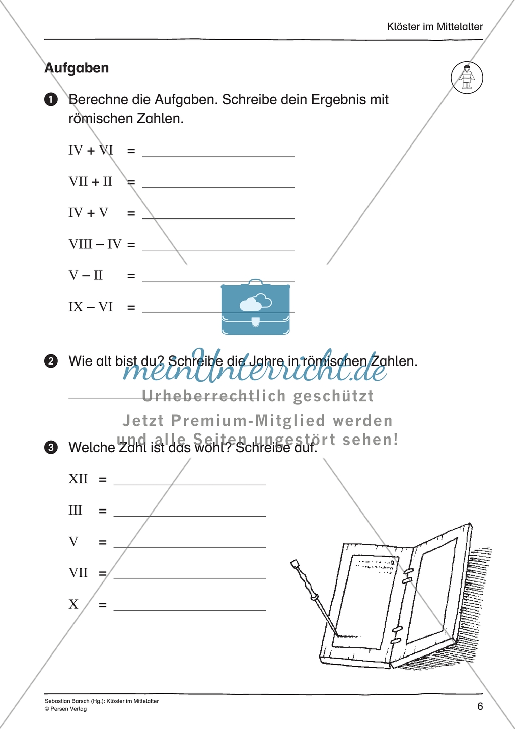 Kloster im Mittelalter: Unterrichtseinheit Preview 6