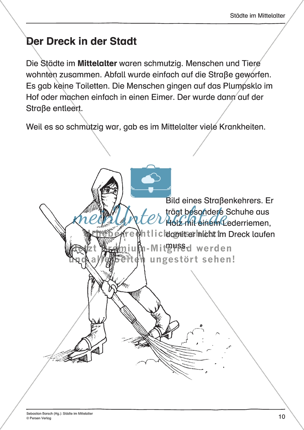 Städte im Mittelalter: Unterrichtseinheit Preview 10