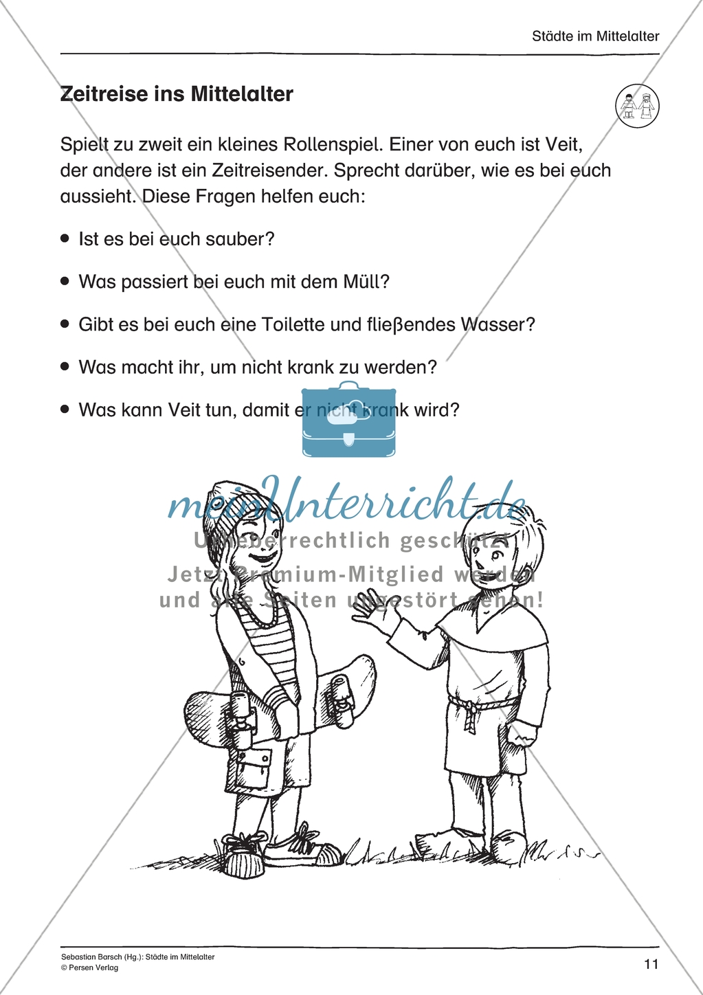 Städte im Mittelalter: Unterrichtseinheit Preview 11