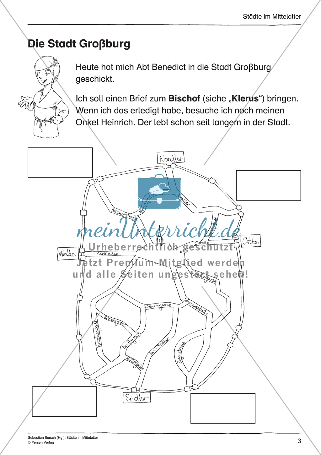 Städte im Mittelalter: Unterrichtseinheit Preview 3