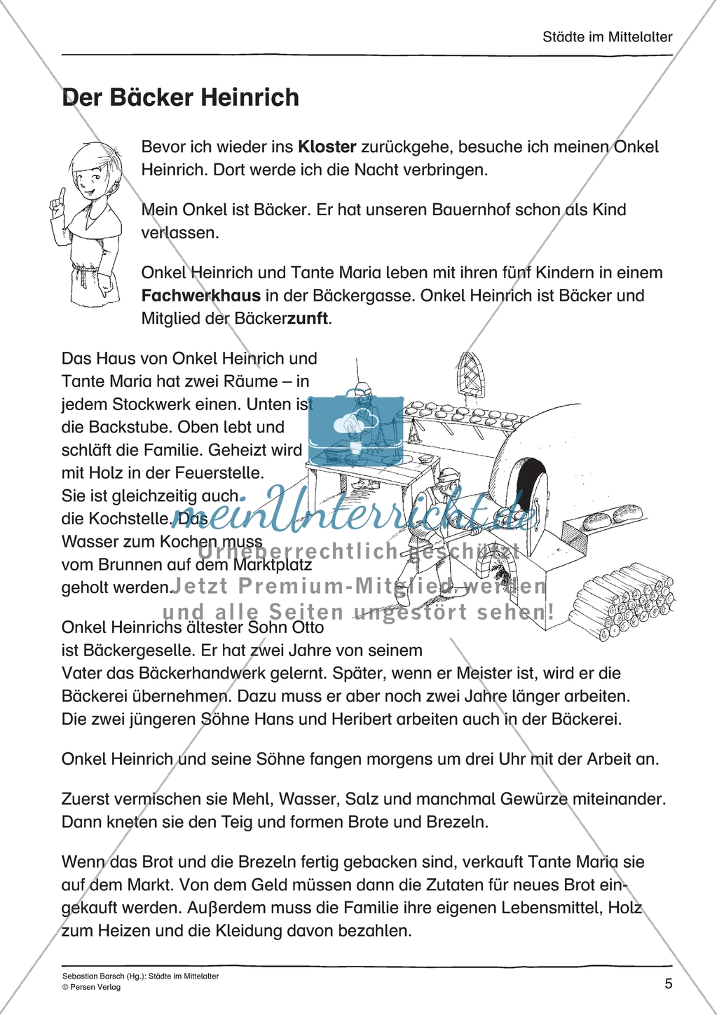Städte im Mittelalter: Unterrichtseinheit Preview 5