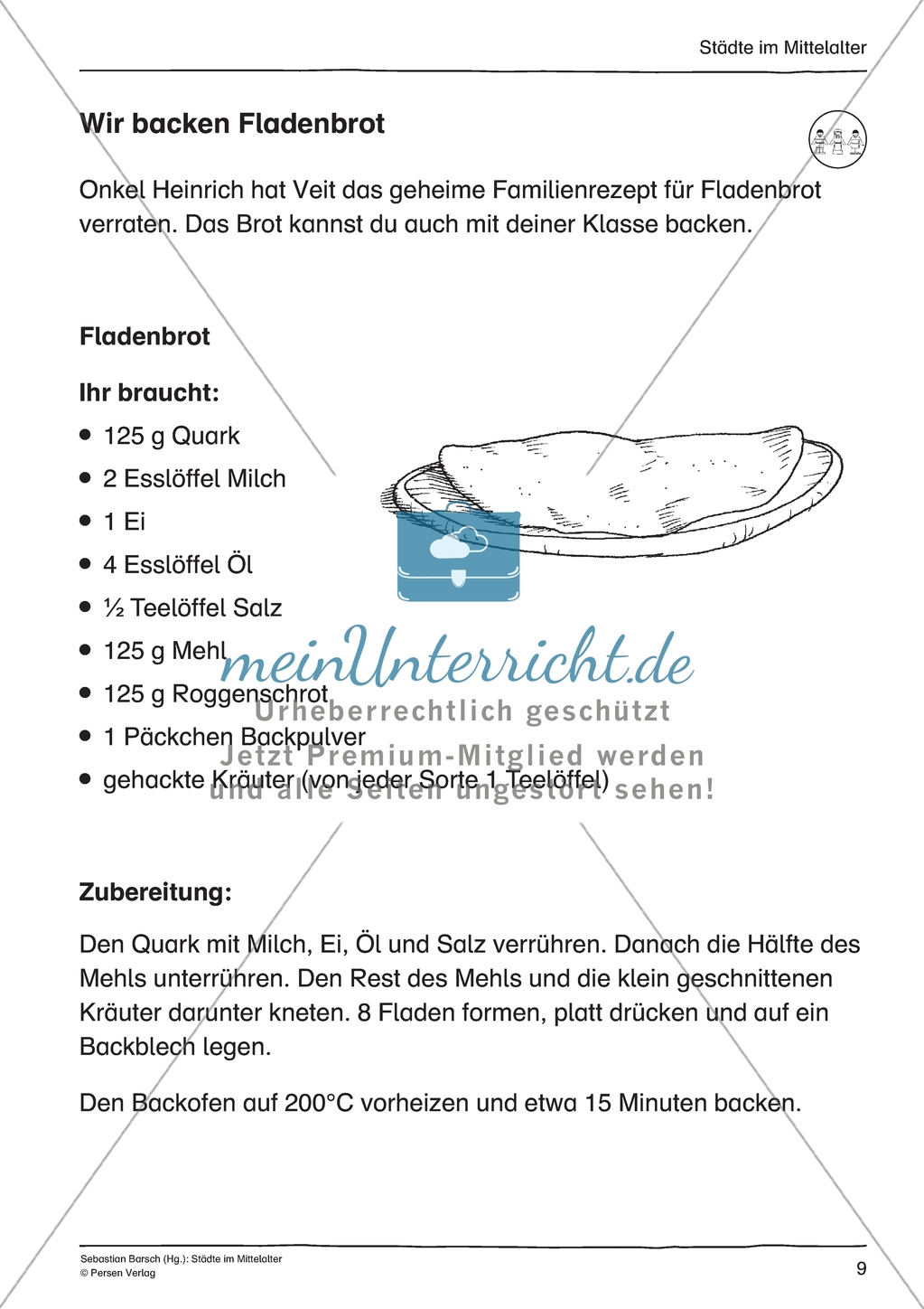 Städte im Mittelalter: Unterrichtseinheit Preview 9