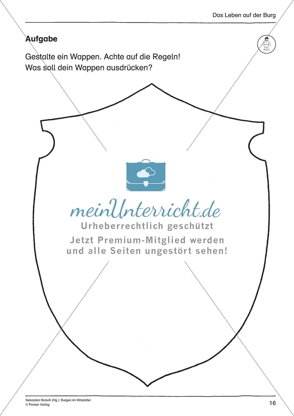 Burgen im Mittelalter: Unterrichtseinheit Preview 16