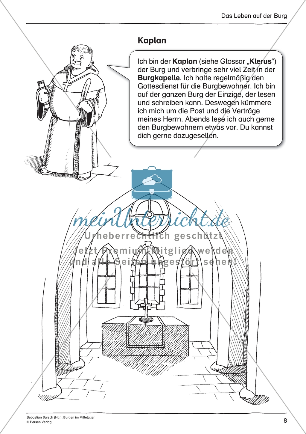 Burgen im Mittelalter: Unterrichtseinheit Preview 8