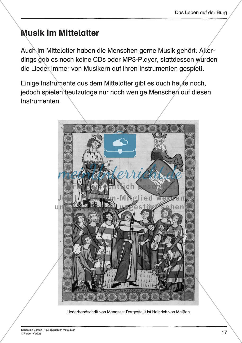 Zweimal sieben Jahre - der lange Weg zum Ritter: Arbeitsmaterial mit Lösung Preview 1