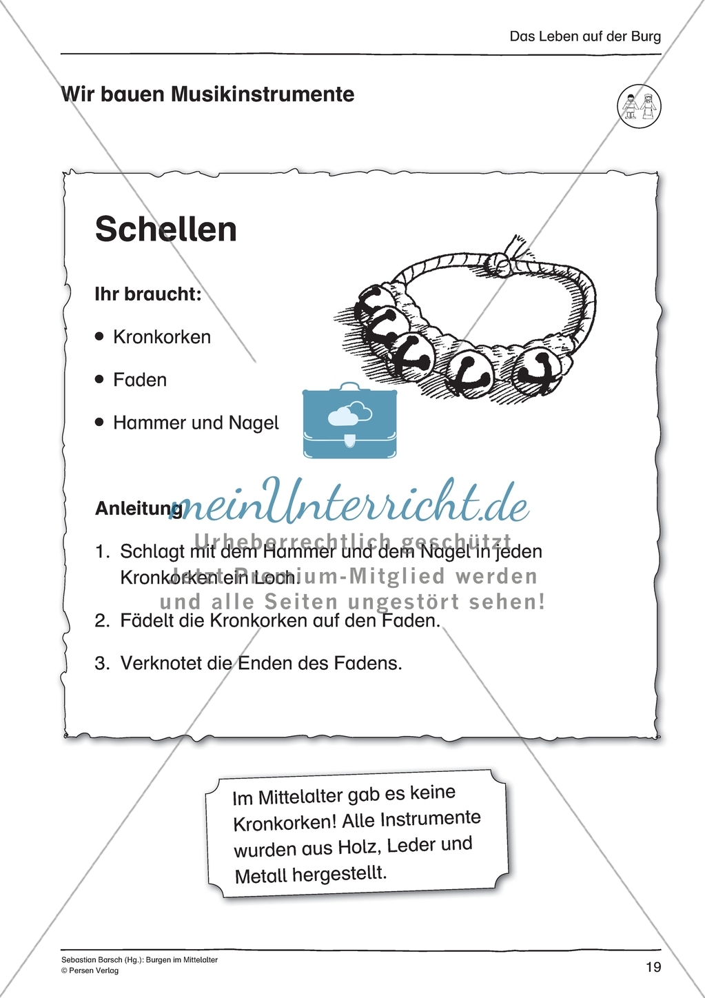 Zweimal sieben Jahre - der lange Weg zum Ritter: Arbeitsmaterial mit Lösung Preview 3