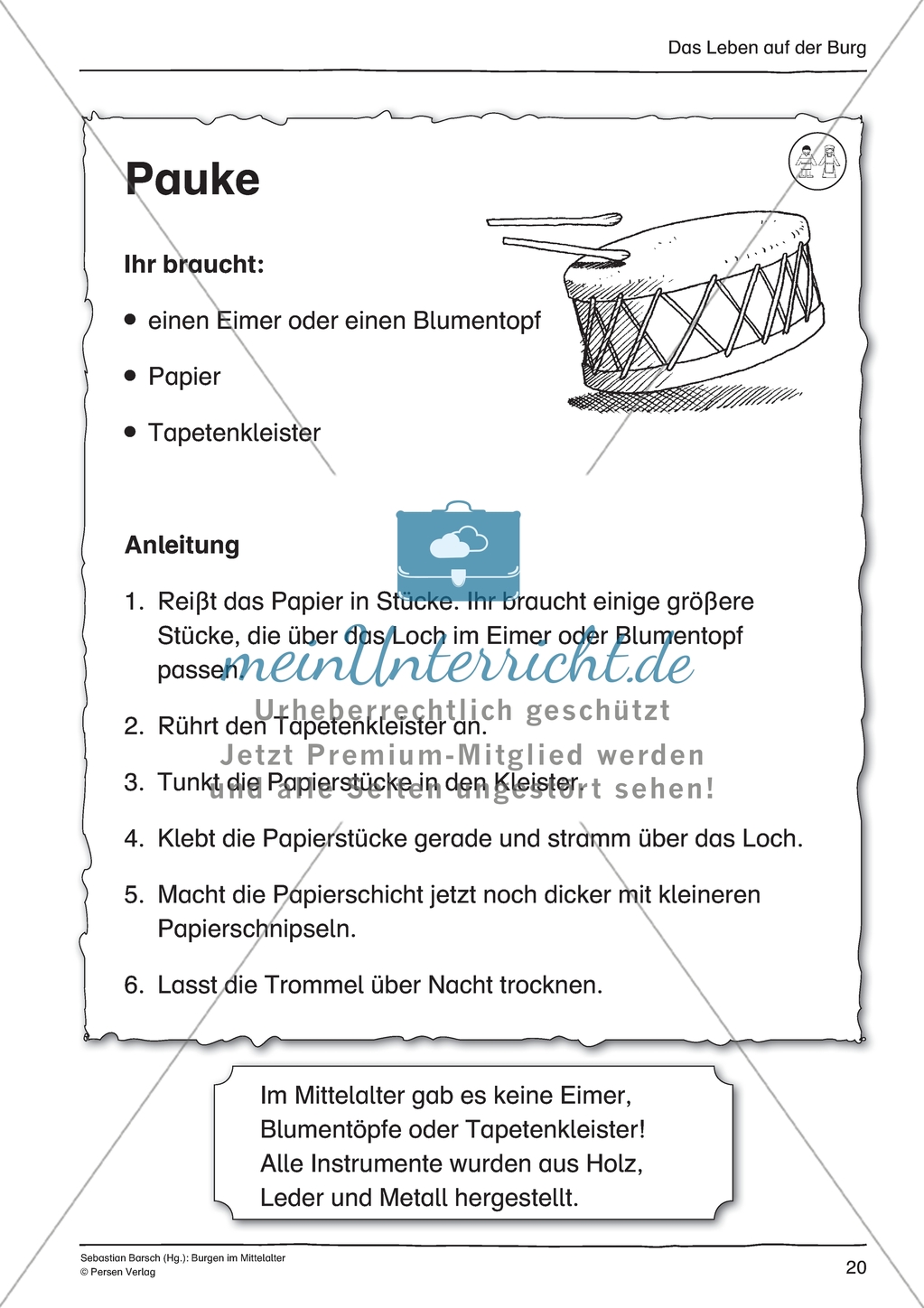 Zweimal sieben Jahre - der lange Weg zum Ritter: Arbeitsmaterial mit Lösung Preview 4