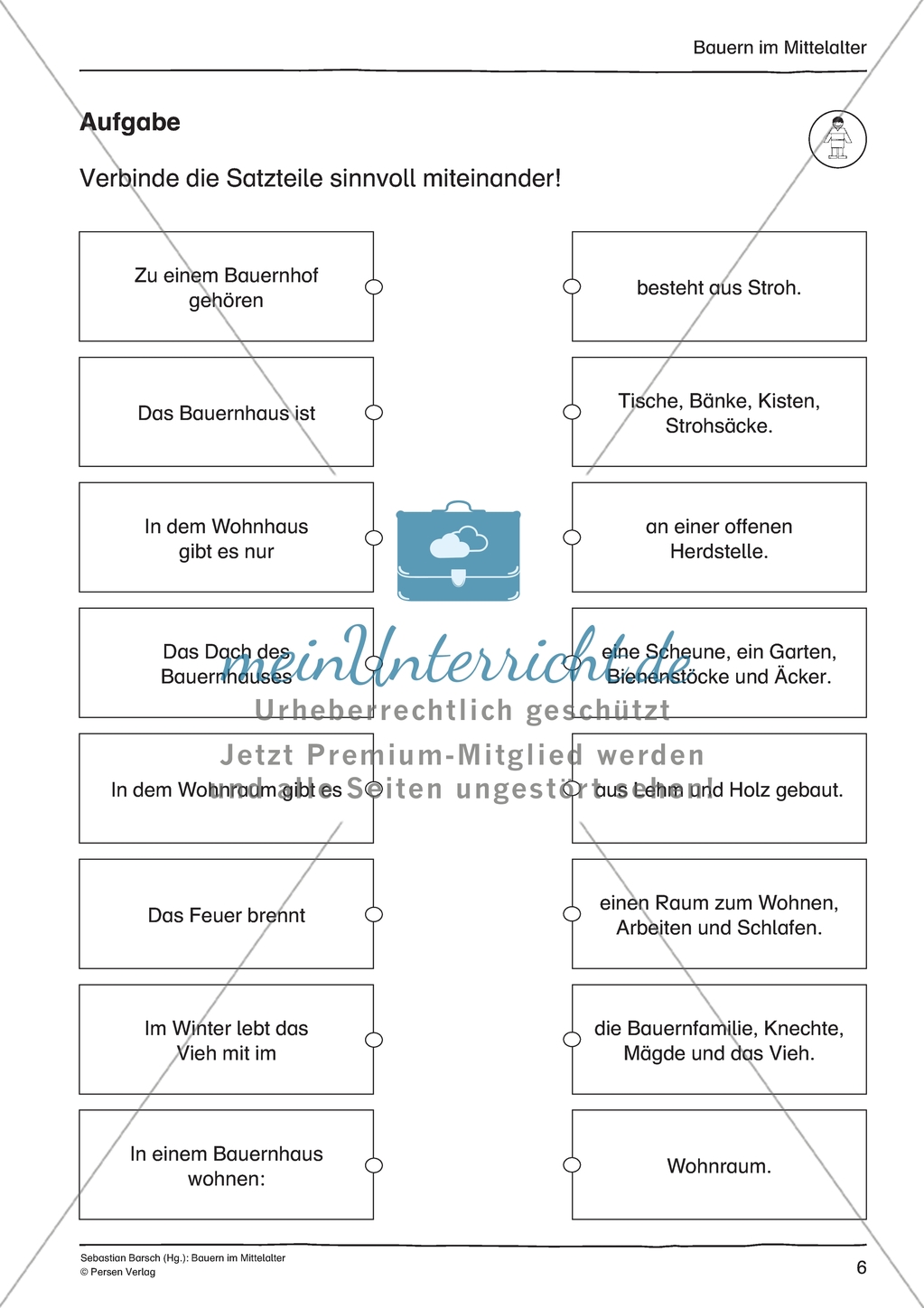 Bauern im Mittelalter: Unterrichtseinheit Preview 6