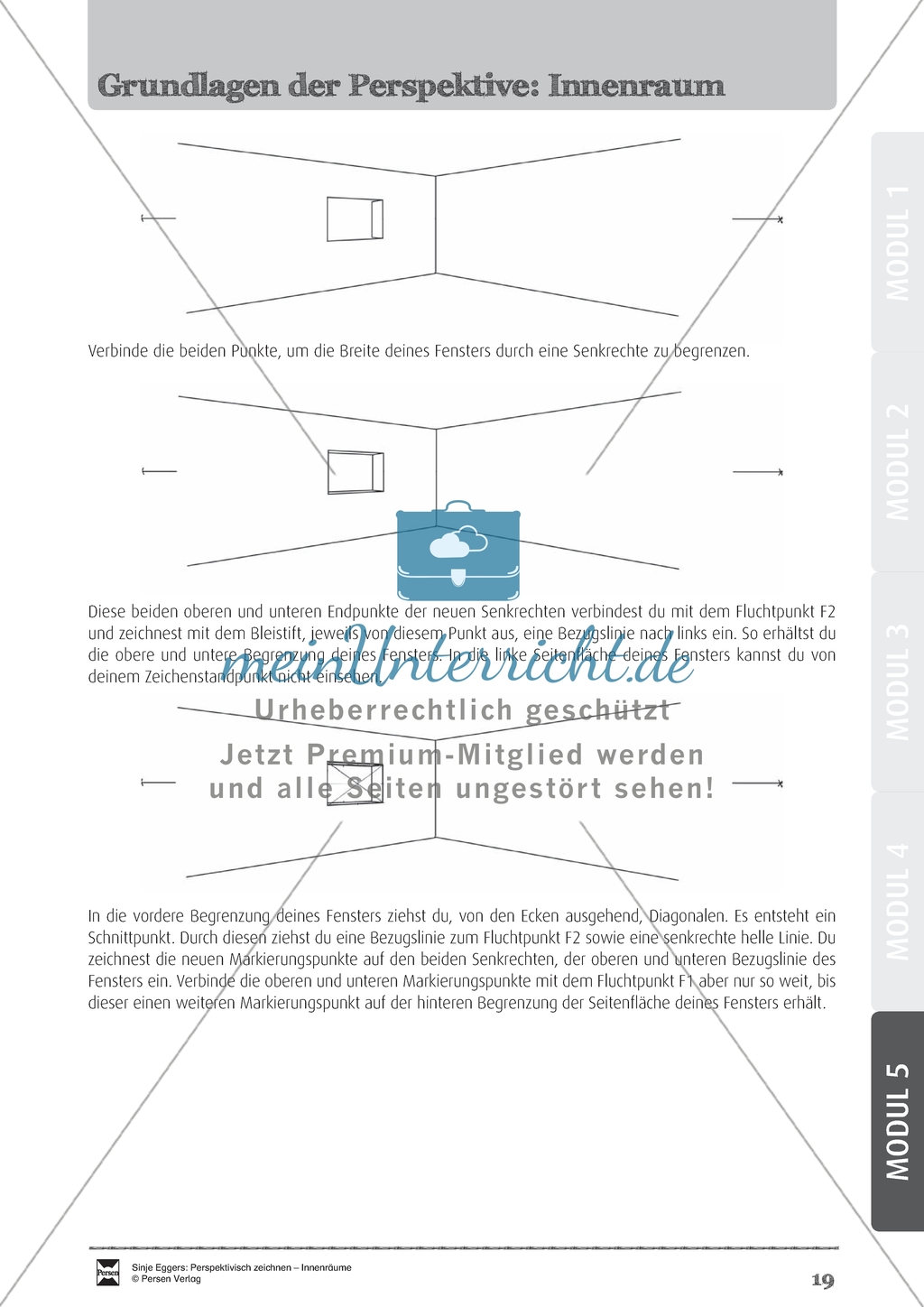 Grundlagen der Perspektive: einen Innenraum zeichnen Preview 3