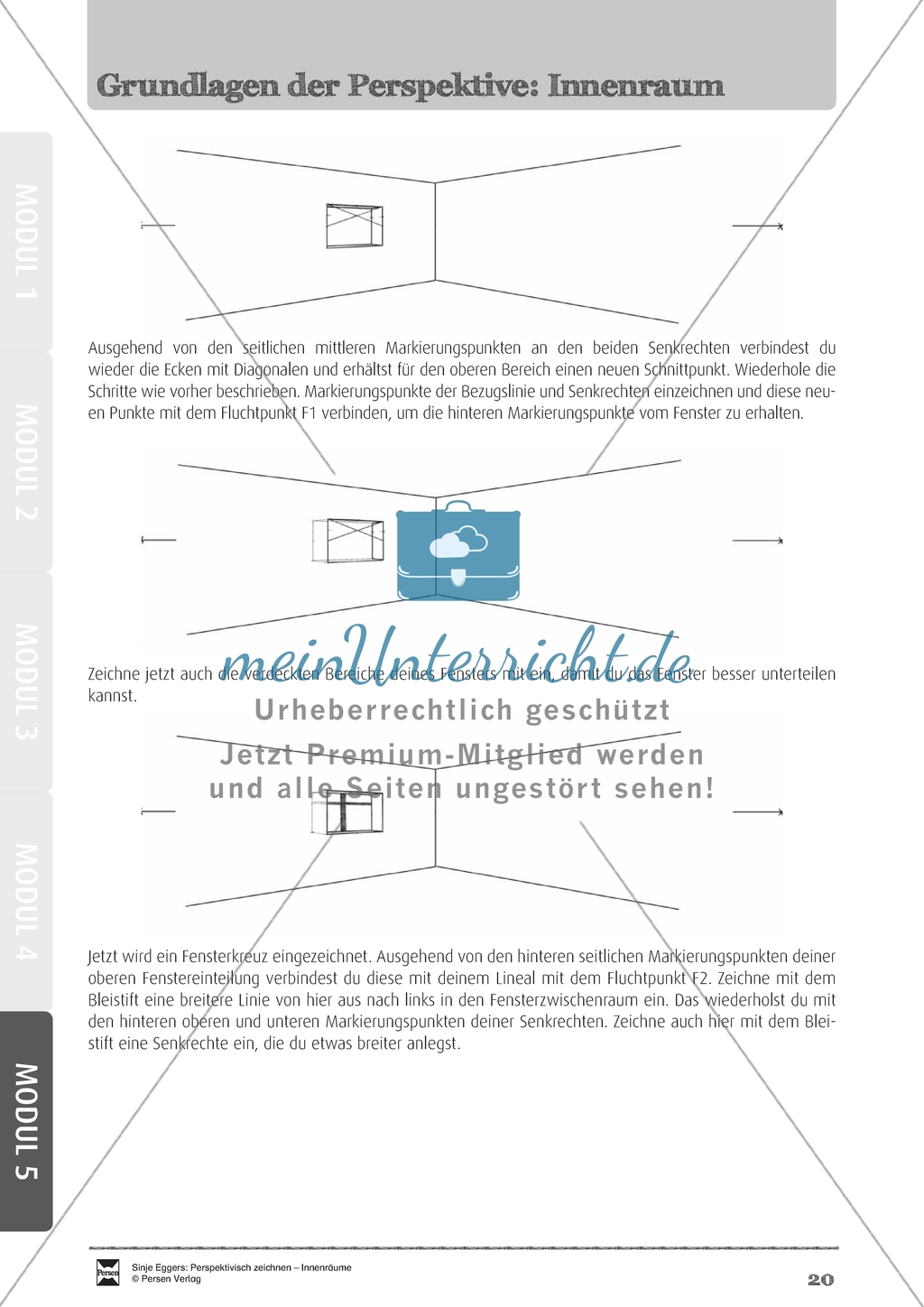 Grundlagen der Perspektive: einen Innenraum zeichnen Preview 4