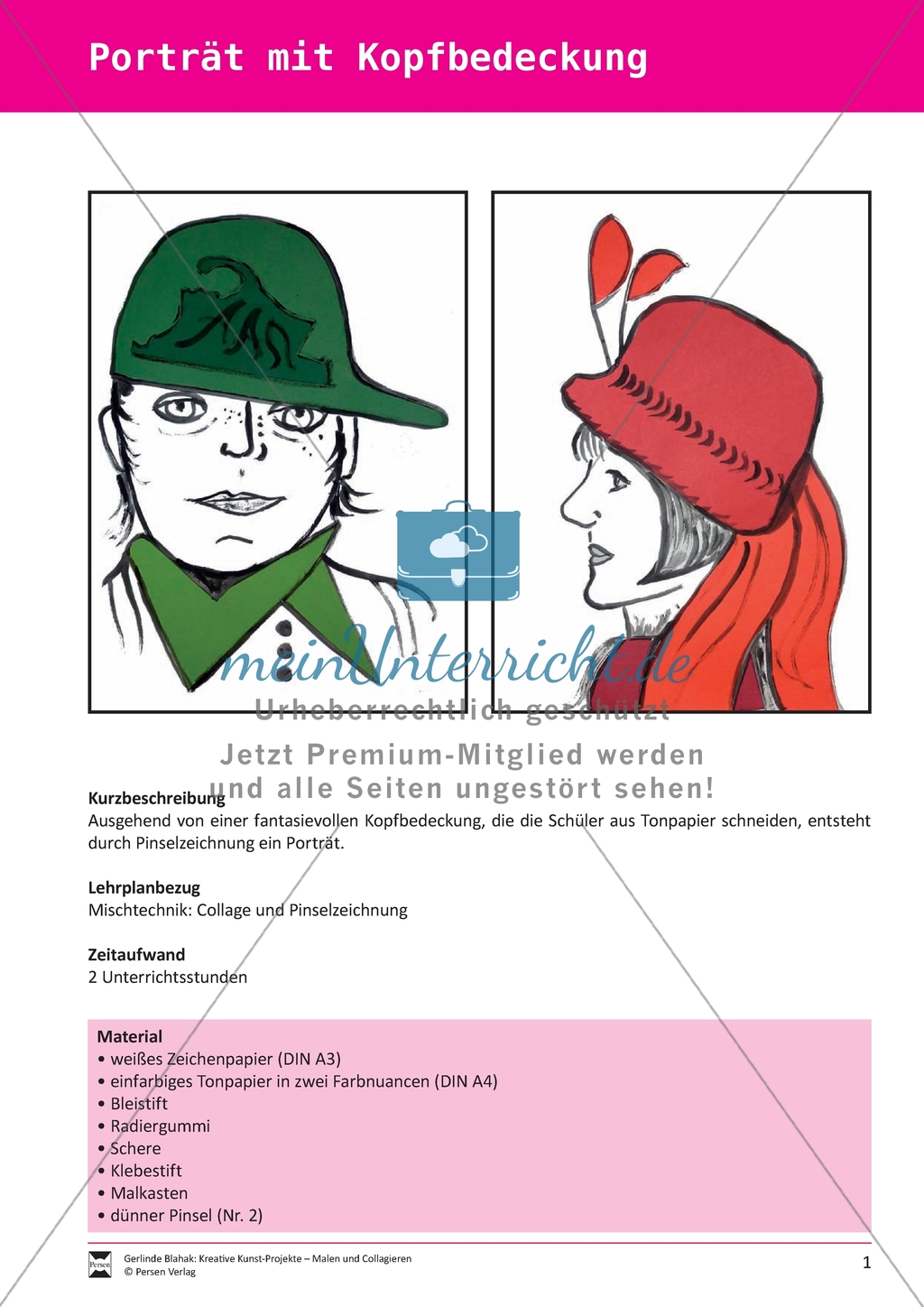 Kreative Kunst-Projekte - Malen und Collagieren -