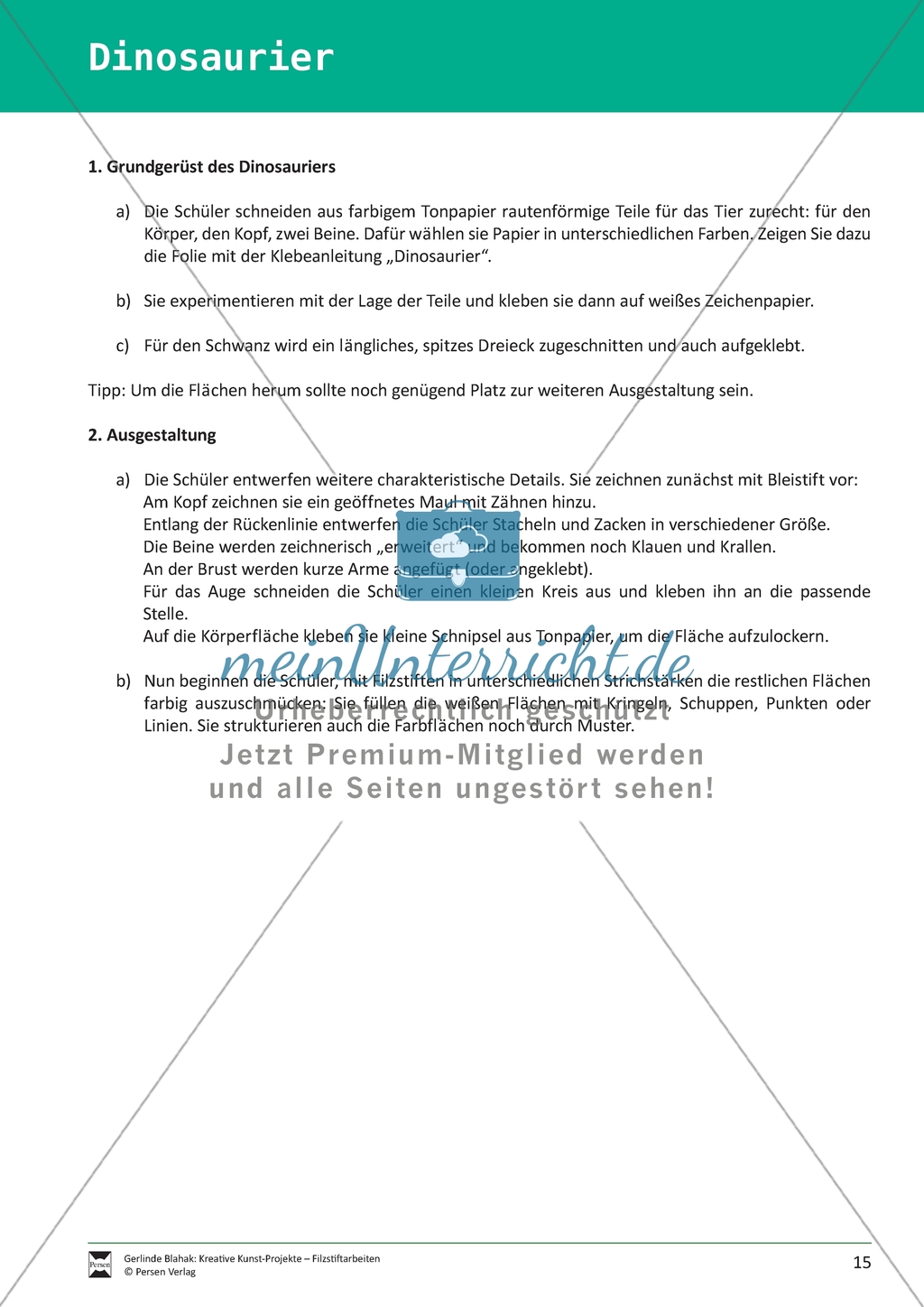 Kreative Kunst-Projekte - Filzstiftarbeiten -