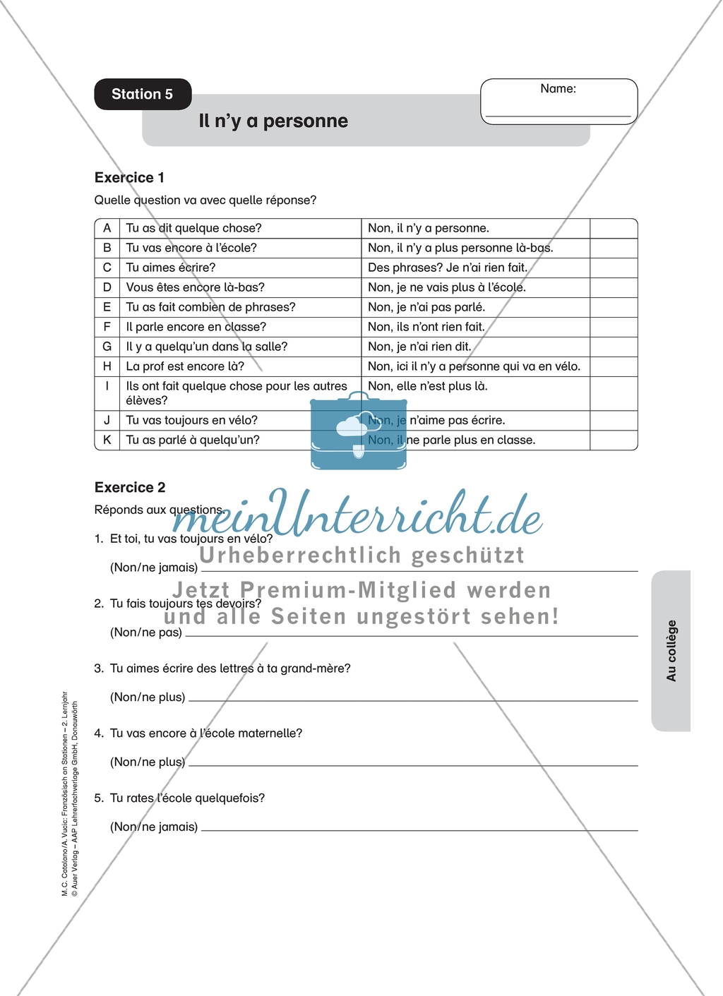 Stationenlernen zum Thema