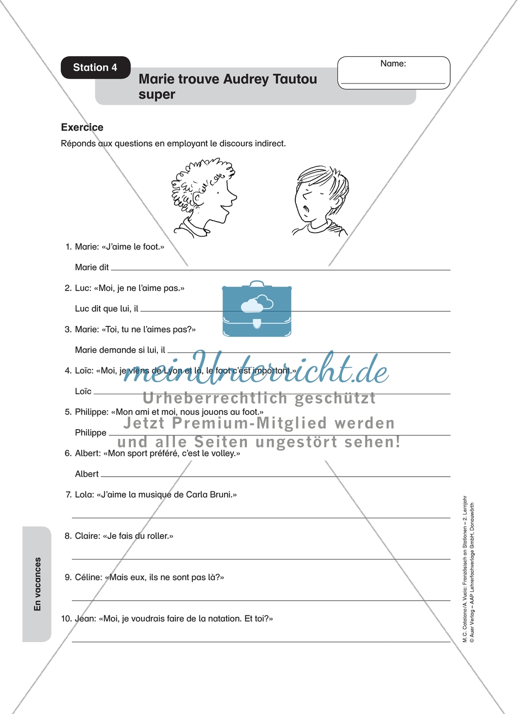 Stationenlernen zum Thema