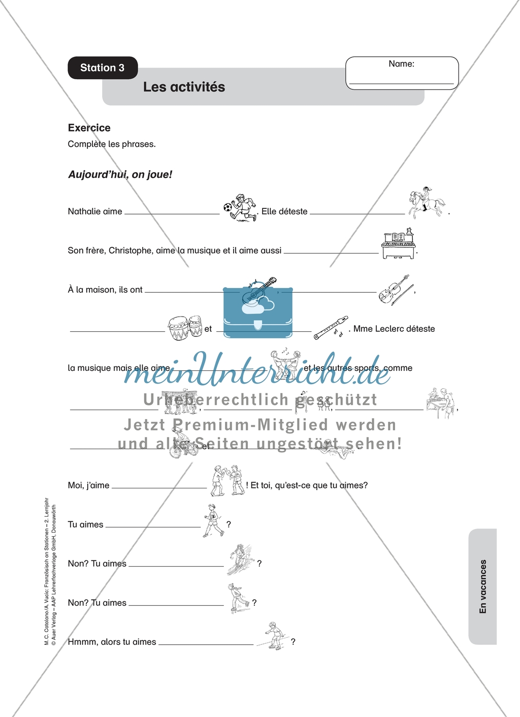 Stationenlernen zum Thema
