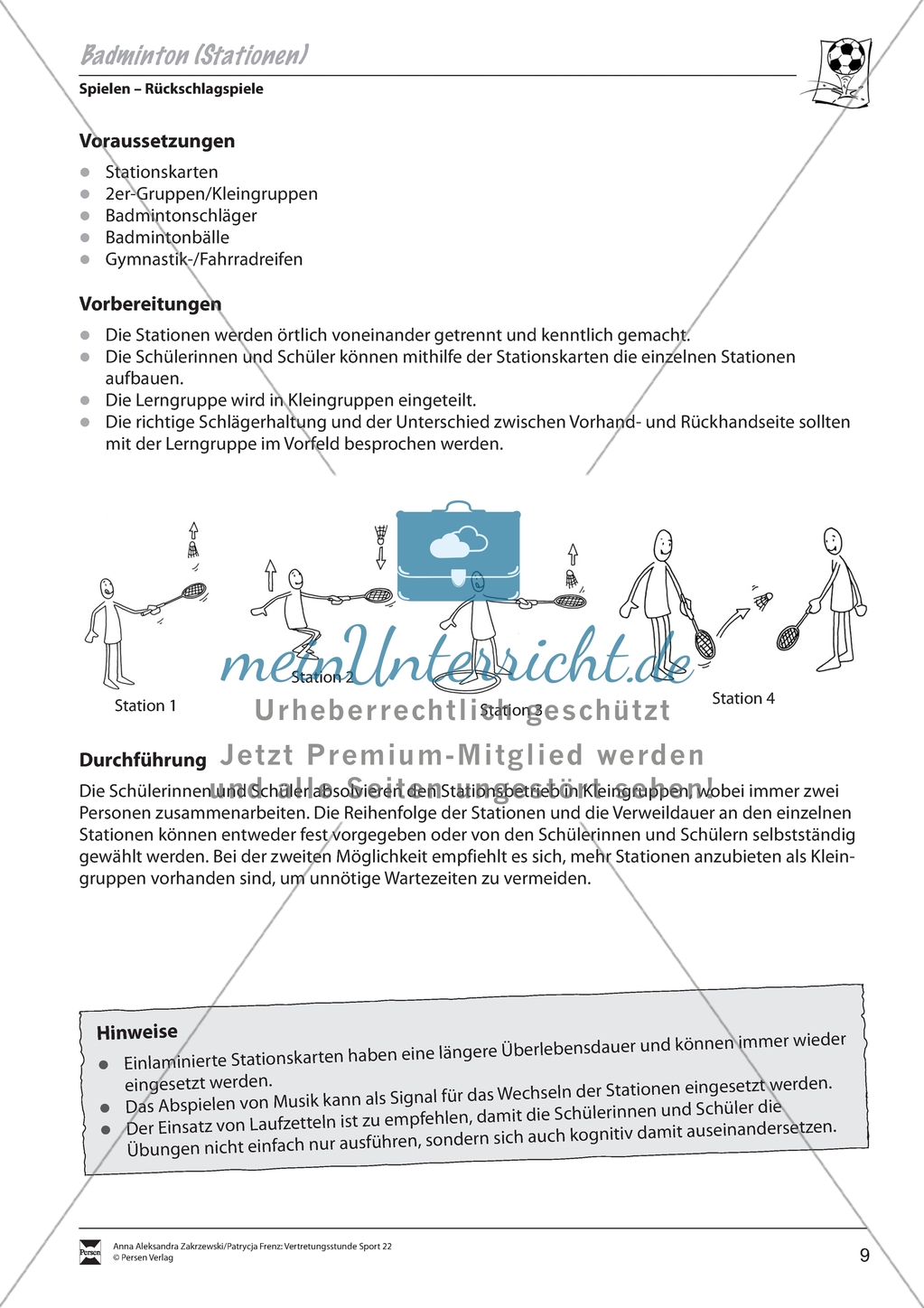 Vertretungsstunde Sport: Spielesammlung zu Ballsportarten. Mit didaktischen Erläuterungen. Preview 2