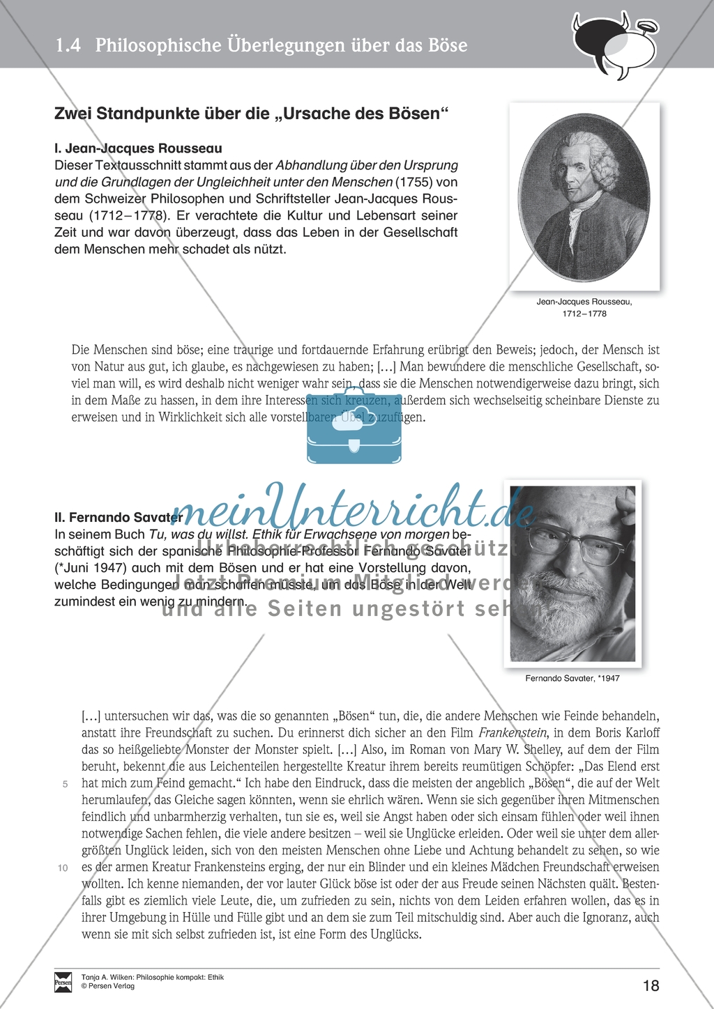 John Stuart Mill und der Utilitarismus. Mit Arbeitsblättern und Lösungen. Preview 4