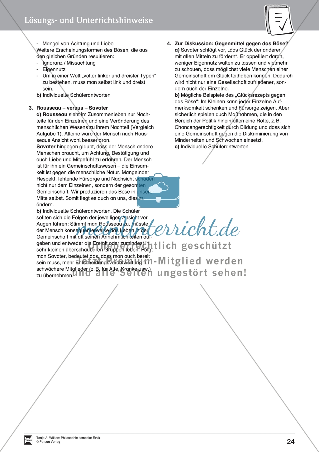 John Stuart Mill und der Utilitarismus. Mit Arbeitsblättern und Lösungen. Preview 7