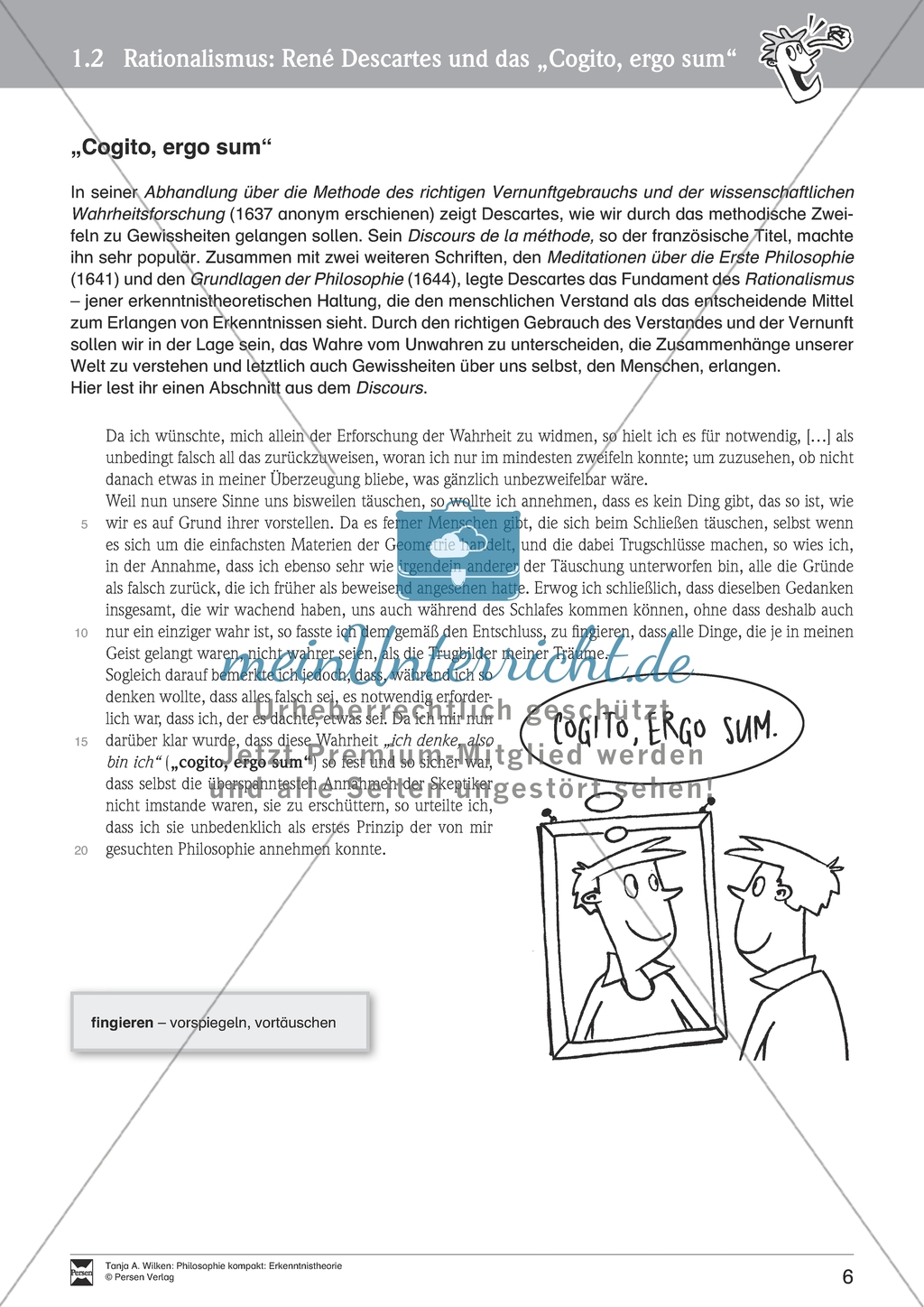 Erkenntnistheorie: Rationalismus - René Descartes und das