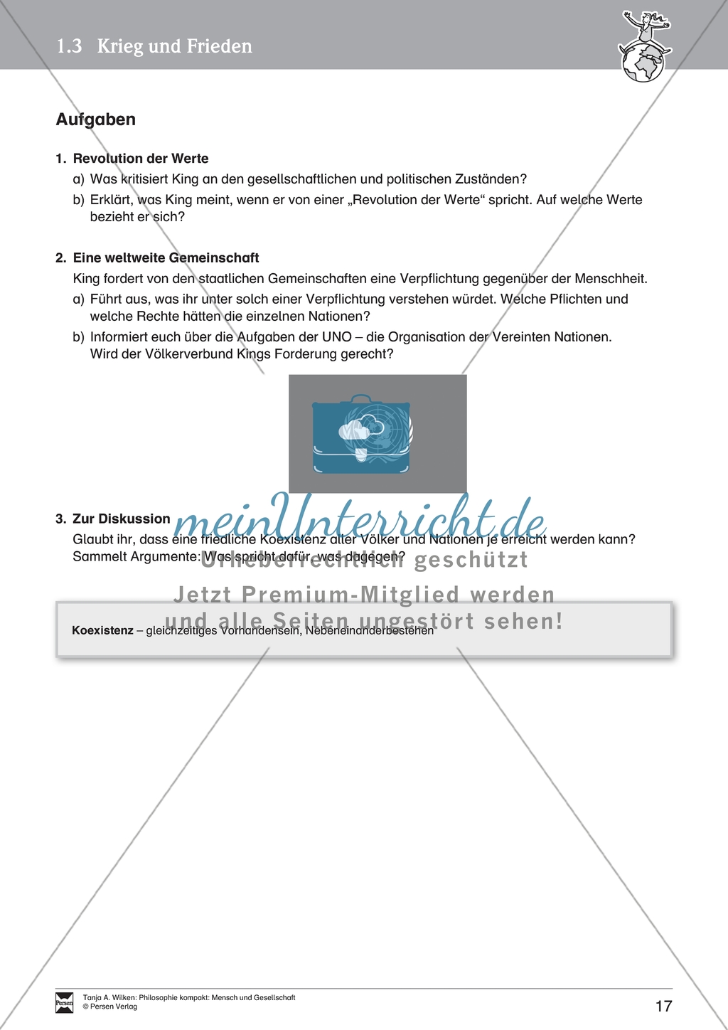 Mensch und Gesellschaft: Einführung in die Bedeutung von Eigentum und individuellen Wertvorstellungen. Mit Arbeitsblättern und Lösungen. Preview 7