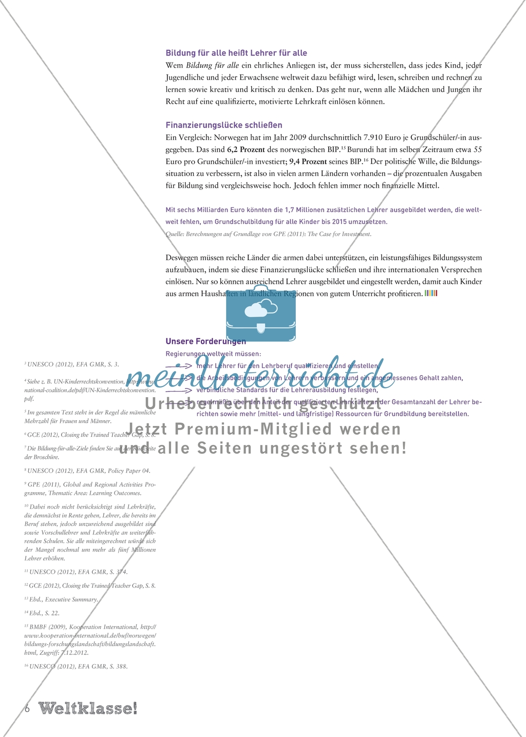 Der weltweite Lehrermangel: Überblickstext Preview 3