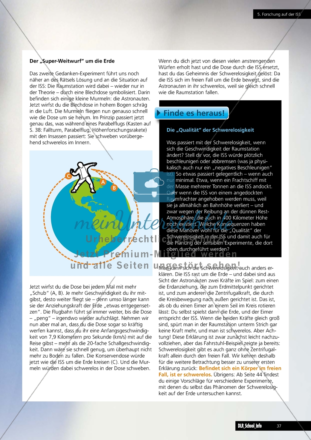 Forschung auf der ISS. Preview 2