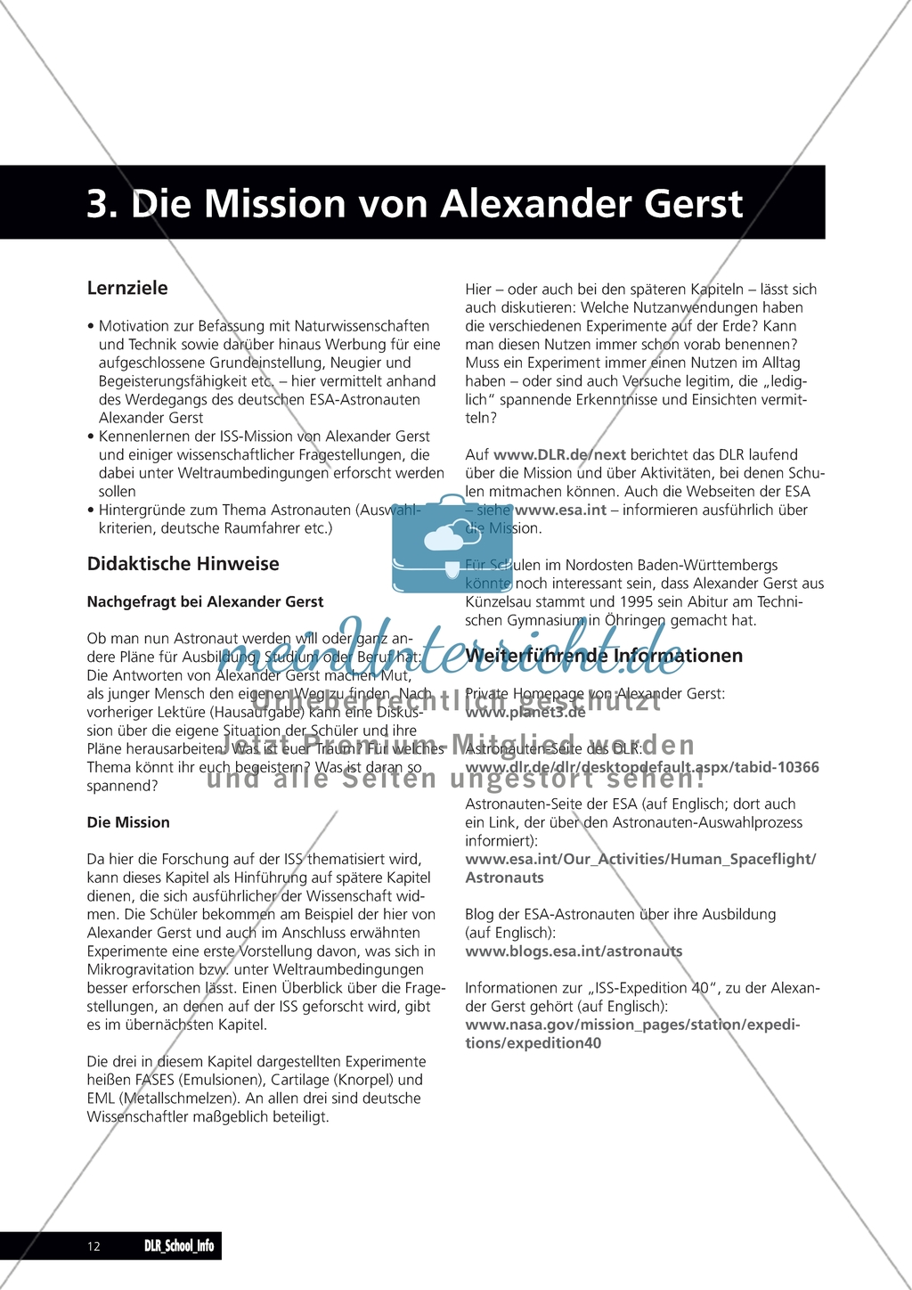 Die Mission von Alexander Gerst. Preview 1
