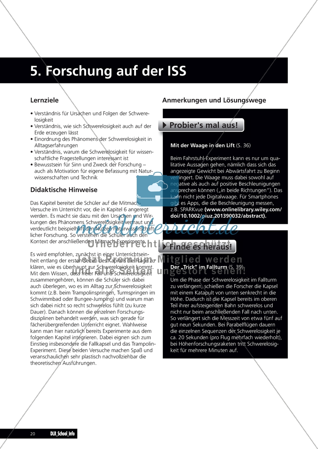 Forschung auf der ISS. Preview 1
