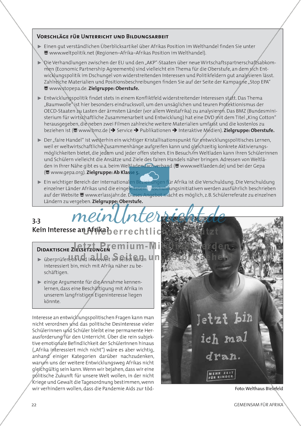 Zukunftsperspektiven für Afrika: Ideen für den Unterricht Preview 5