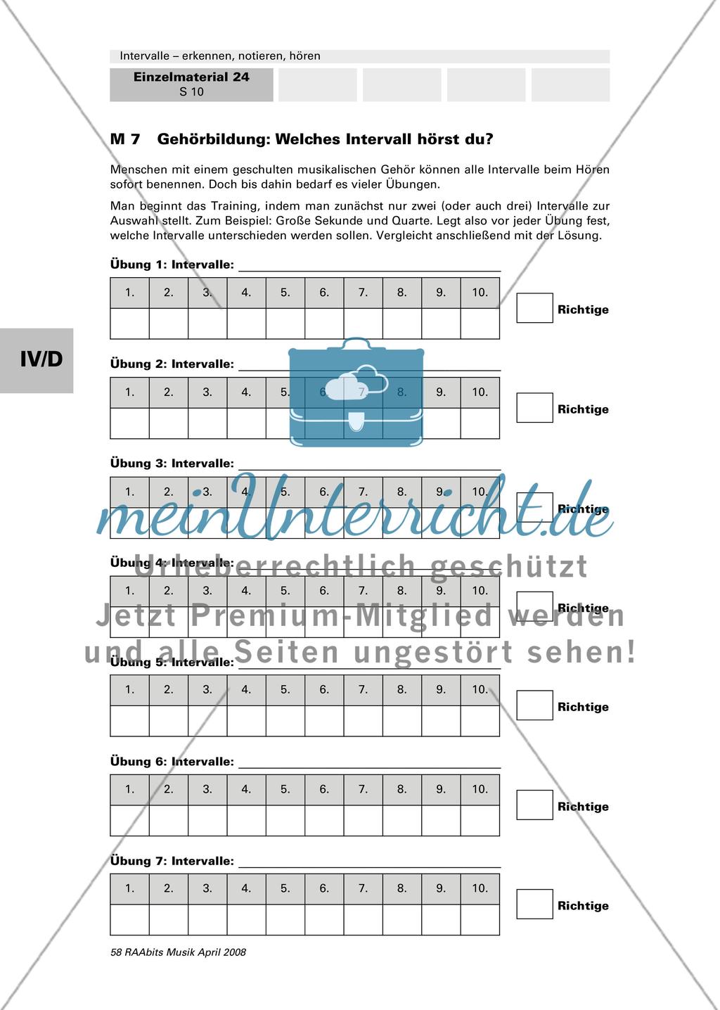 Gehörbildung: Welches Intervall hörst du? Preview 1