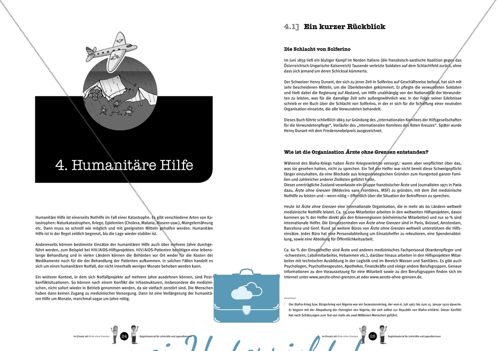 Humanitäre Hilfe und Ärzte ohne Grenzen: Einführungstext Preview 1