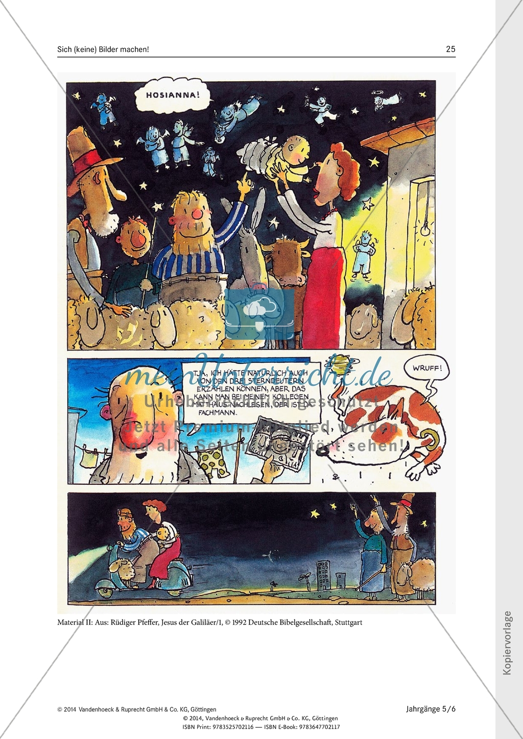 Sich (keine) Bilder machen! Zwei sehr unterschiedliche Bilder zur Weihnachtsgeschichte: Unterrichtsentwurf Preview 3