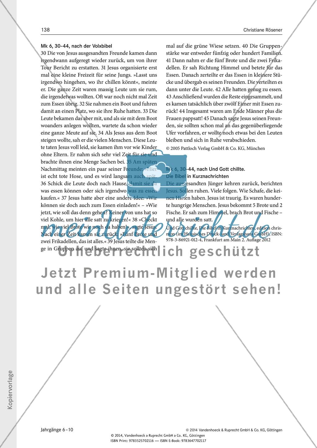 Geschichten, die man nicht vergisst: Auf der Suche nach der »wahren« Geschichte von den Broten und den Fischen Preview 10
