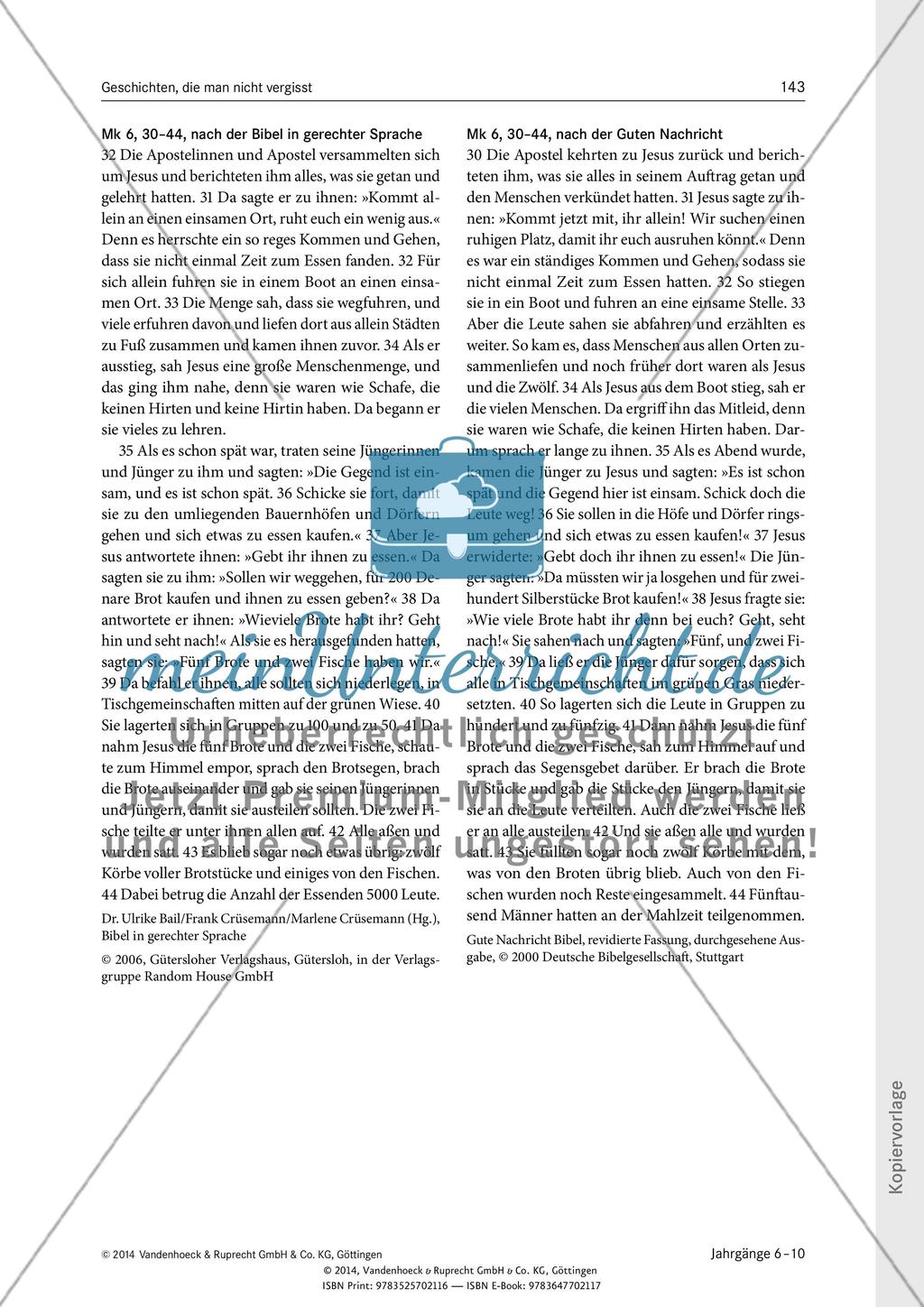 Geschichten, die man nicht vergisst: Auf der Suche nach der »wahren« Geschichte von den Broten und den Fischen Preview 15