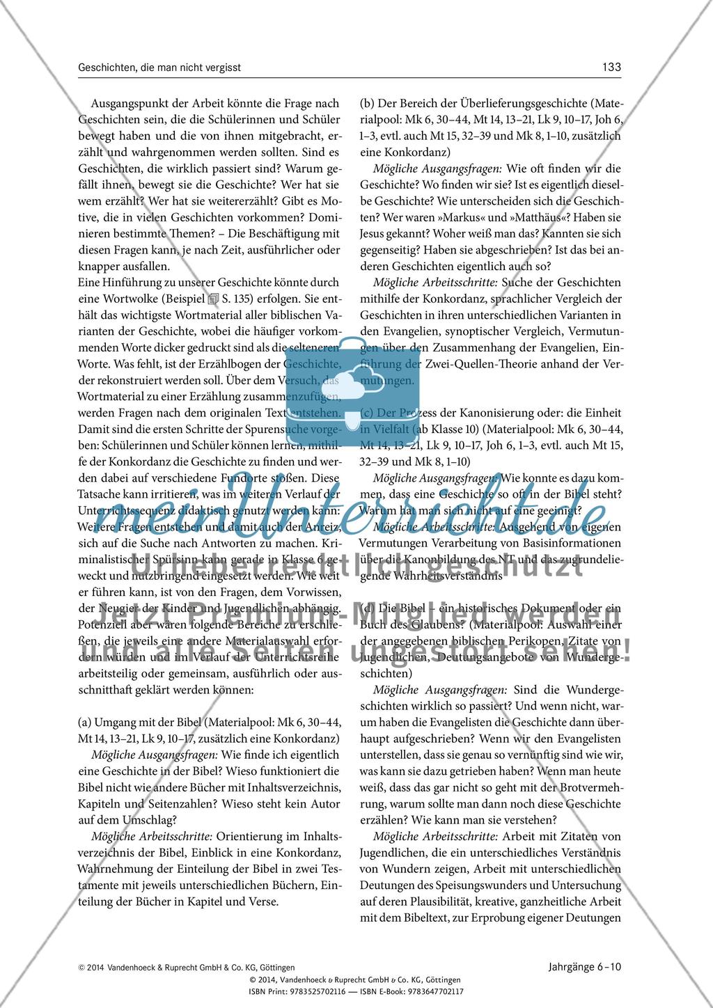 Geschichten, die man nicht vergisst: Auf der Suche nach der »wahren« Geschichte von den Broten und den Fischen Preview 5