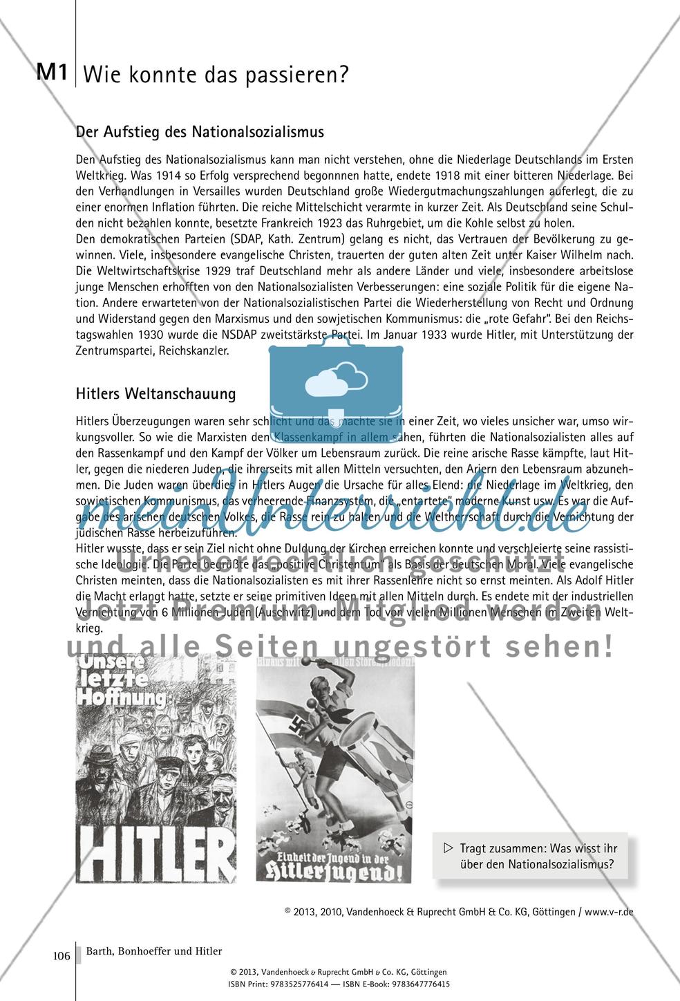 Barth, Bonhoeffer und Hitler: Die Grenzen kirchlichen Handelns im Nationalsozialismus Preview 7
