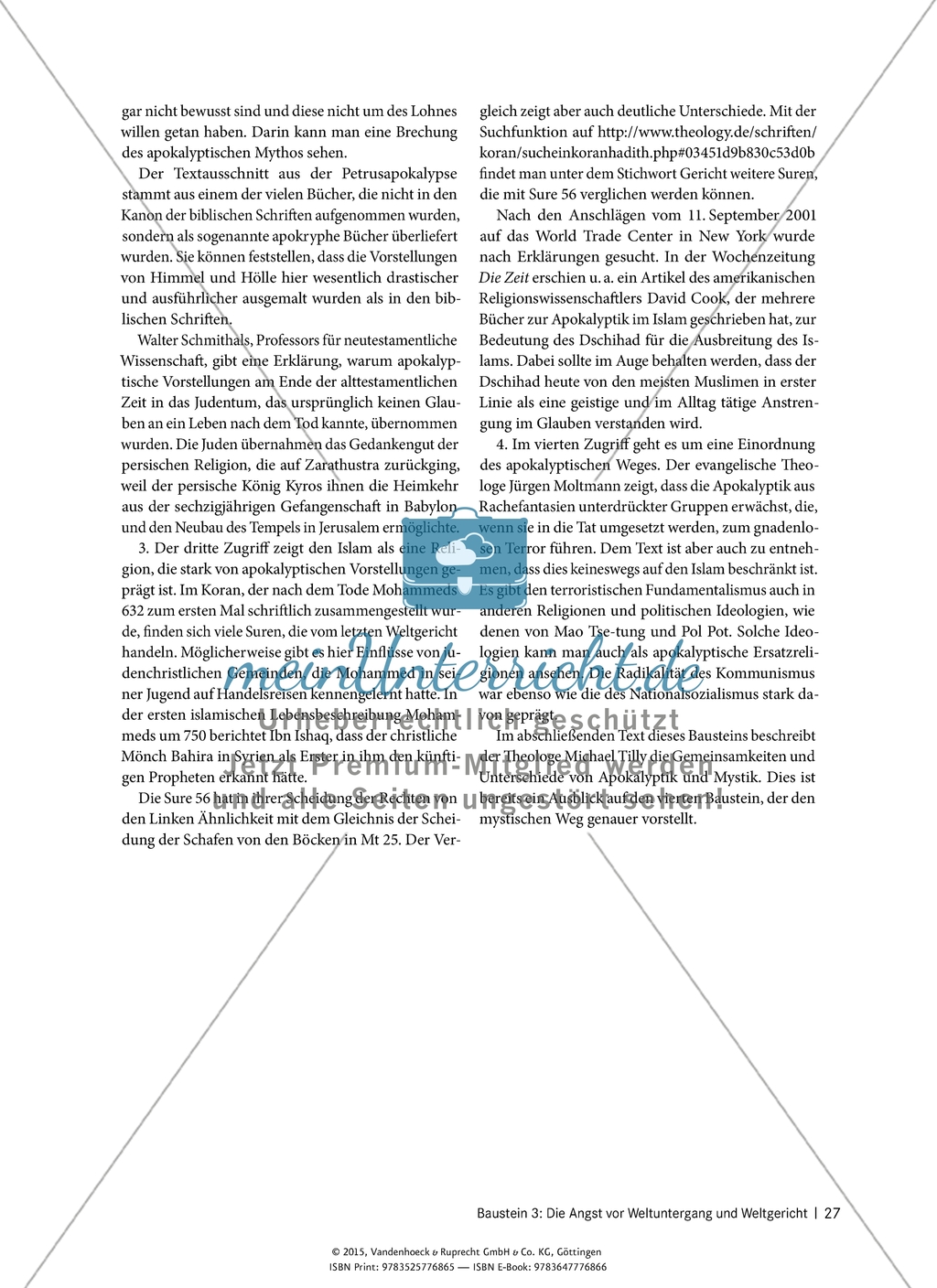 Die Angst vor Weltuntergang und Weltgericht - Die apokalyptische Erwartung: Weltgericht im Judentum und Christentum Preview 2