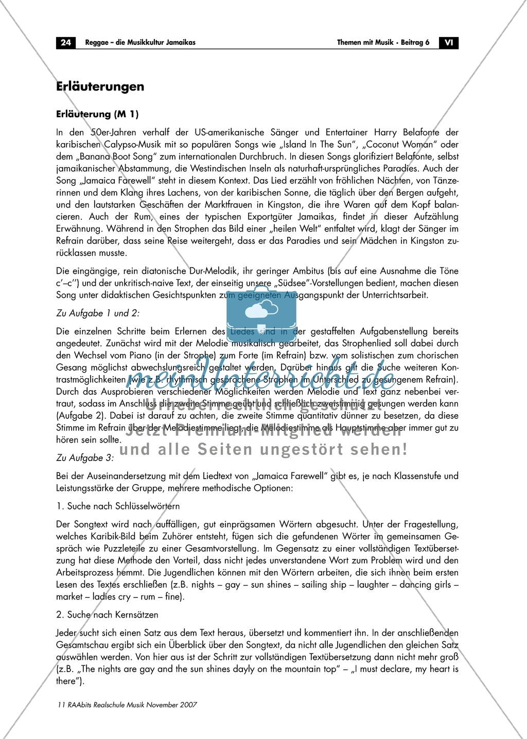 Die Insel Jamaika und ihre verschiedenen Facetten: Arbeitsmaterial mit Erläuterungen Preview 5