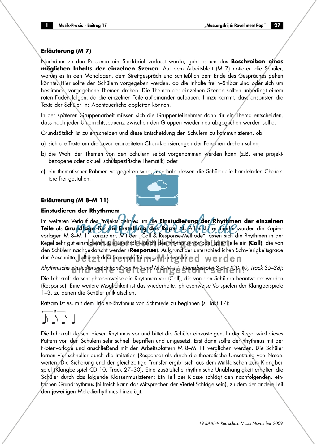 Streit zwischen Goldenberg und Schmuyle - Arbeitsblätter mit Aufgaben und didaktischen Hinweisen zur Notation des Gespräches. Preview 3