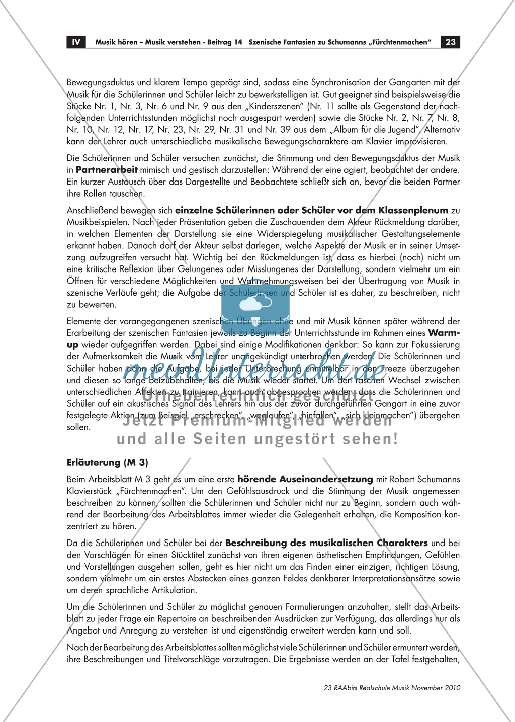 Wir gehen zur Musik: Arbeitsmaterial mit Erläuterungen Preview 4