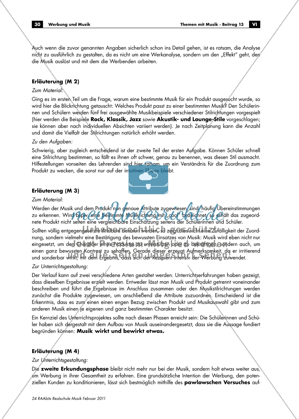 Der Zusammenhang zwischen Produkt und ausgewählter Musik: Arbeitsmaterial mit Erläuterungen Preview 3